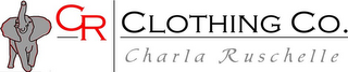 CR CLOTHING CO. CHARLA RUSCHELLE logo