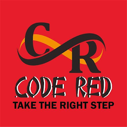 CR .CODE RED TAKE THE RIGHT STEP logo
