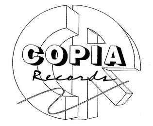 CR COPIA RECORDS logo