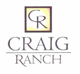 CR CRAIG RANCH logo