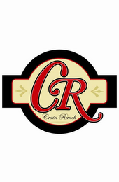 CR CRAIN RANCH logo