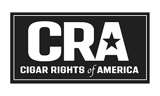 CRA CIGAR RIGHTS OF AMERICA logo