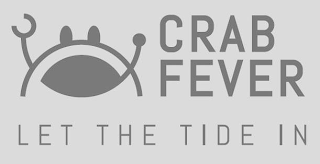 CRAB FEVER LET THE TIDE IN logo