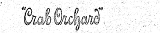 "CRAB ORCHARD" logo