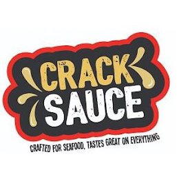CRACK SAUCE CRAFTED FOR SEAFOOD, TASTES GREAT ON EVERYTHING logo