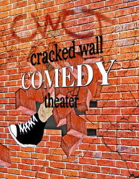 CRACKED WALL COMEDY THEATER CWCT logo