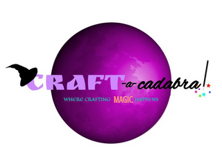 CRAFT-A-CADABRA! WHERE CRAFTING MAGIC HAPPENS logo