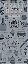 CRAFT BEER MAP & GUIDE SAN DIEGO BREWERS GUILD CAPITAL OF CRAFT VISTA MIRAMAR OCEANSIDE ESCONDIDO SAN MARCOS CARLSBAD NORTH PARK KEARNY MESA SOLANA BEACH LA JOLLA OCEAN BEACH JULIAN SANTEE logo