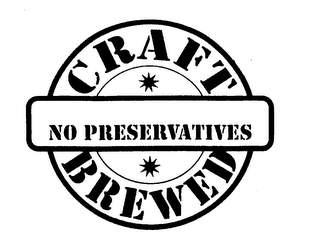 CRAFT BREWED NO PRESERVATIVES logo