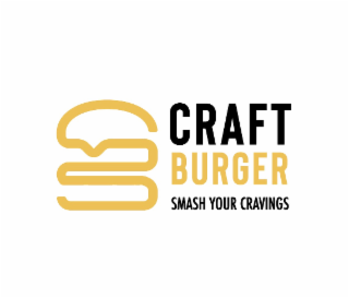 CRAFT BURGER SMASH YOUR CRAVINGS logo