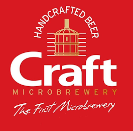 CRAFT HANDCRAFTED BEER MICROBREWERY THE FIRST MICROBREWERY logo