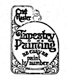 CRAFT MASTER TAPESTRY PAINTING AS EASY AS PAINT BY NUMBER logo