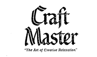 CRAFT MASTER "THE ART OF CREATIVE RELAXATION" logo