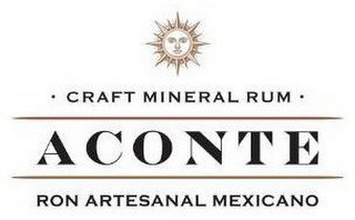 CRAFT MINERAL RUM ACONTE RON ARTESANAL MEXICANO logo
