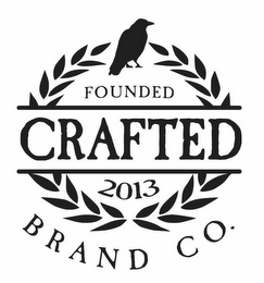 CRAFTED BRAND CO. FOUNDED 2013 logo