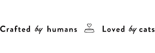 CRAFTED BY HUMANS LOVED BY CATS logo