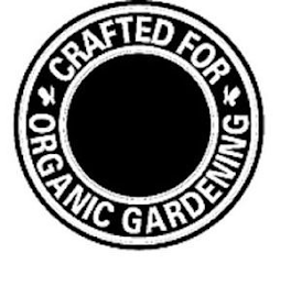 CRAFTED FOR ORGANIC GARDENING logo