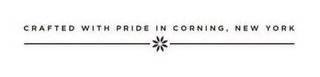 CRAFTED WITH PRIDE IN CORNING NEW YORK logo