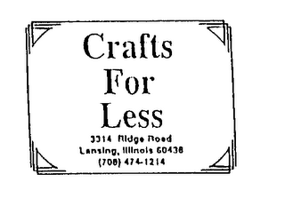 CRAFTS FOR LESS logo