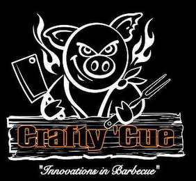 CRAFTY 'CUE "INNOVATIONS IN BARBECUE" logo