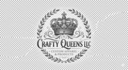 CRAFTY QUEENS LLC CUSTOM APPAREL & PRODUCTS logo