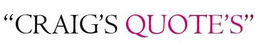 "CRAIG'S QUOTES'S" logo