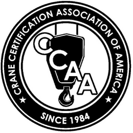 CRANE CERTIFICATION ASSOCIATION OF AMERICA CCAA SINCE 1984 logo