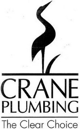 CRANE PLUMBING THE CLEAR CHOICE logo