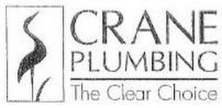 CRANE PLUMBING THE CLEAR CHOICE logo