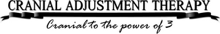 CRANIAL ADJUSTMENT THERAPY CRANIAL TO THE POWER OF 3 logo