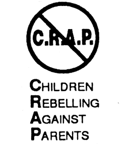 C.R.A.P. CHILDREN REBELLING AGAINST PARENTS logo