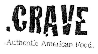 .CRAVE .AUTHENTIC AMERICAN FOOD. logo