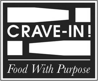 CRAVE-IN! FOOD WITH PURPOSE logo