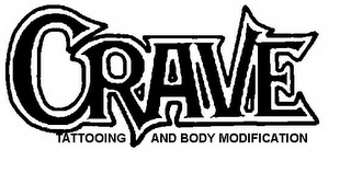 CRAVE TATTOOING AND BODY MODIFICATION logo