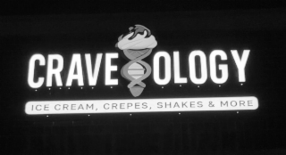 CRAVEOLOGY ICE CREAM, CREPES, SHAKES & MORE logo