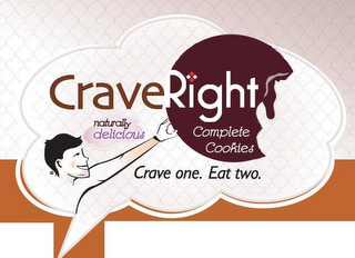 CRAVERIGHT, GLUTEN FREE, NATURAL MEAL REPLACEMENT, CRAVE ONE. EAT TWO! ROYA'S logo