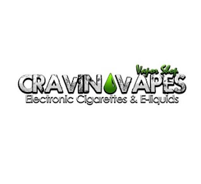 CRAVIN VAPES VAPOR SHOP ELECTRONIC CIGARETTES & E-LIQUIDS logo