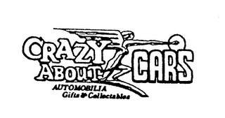 CRAZY ABOUT CARS AUTOMOBILIA GIFTS & COLLECTABLES logo