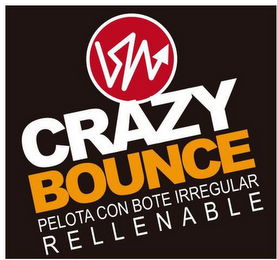 CRAZY BOUNCE PELOTA CON BOTE IRREGULAR RELLENABLE logo