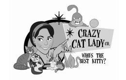 CRAZY CAT LADY CO. WHO'S THE BEST KITTY? logo