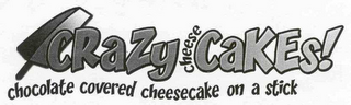 CRAZY CHEESE CAKES! CHOCOLATE COVERED CHEESECAKE ON A STICK logo