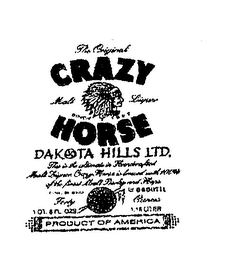 CRAZY HORSE DAKOTA HILLS LTD. logo