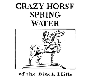 CRAZY HORSE SPRING WATER OF THE BLACK HILLS logo