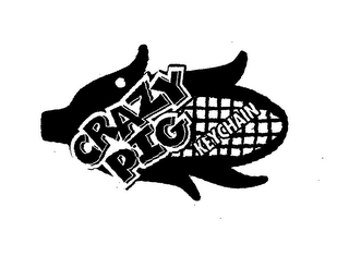 CRAZY PIG KEYCHAIN logo