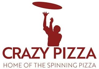CRAZY PIZZA HOME OF SPINNING PIZZA logo