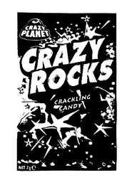 CRAZY ROCKS CRACKLING CANDY CRAZY PLANET logo