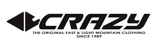 CRAZY THE ORIGINAL FAST & LIGHT MOUNTAIN CLOTHING SINCE 1989 logo