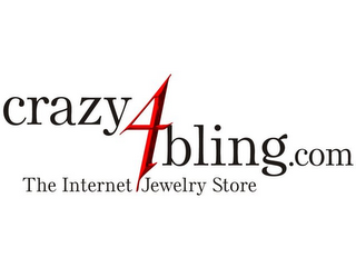 CRAZY4BLING.COM THE INTERNET JEWELRY STORE logo
