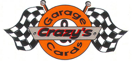 CRAZY'S GARAGE & CARDS logo
