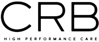 CRB HIGH PERFORMANCE CARE logo